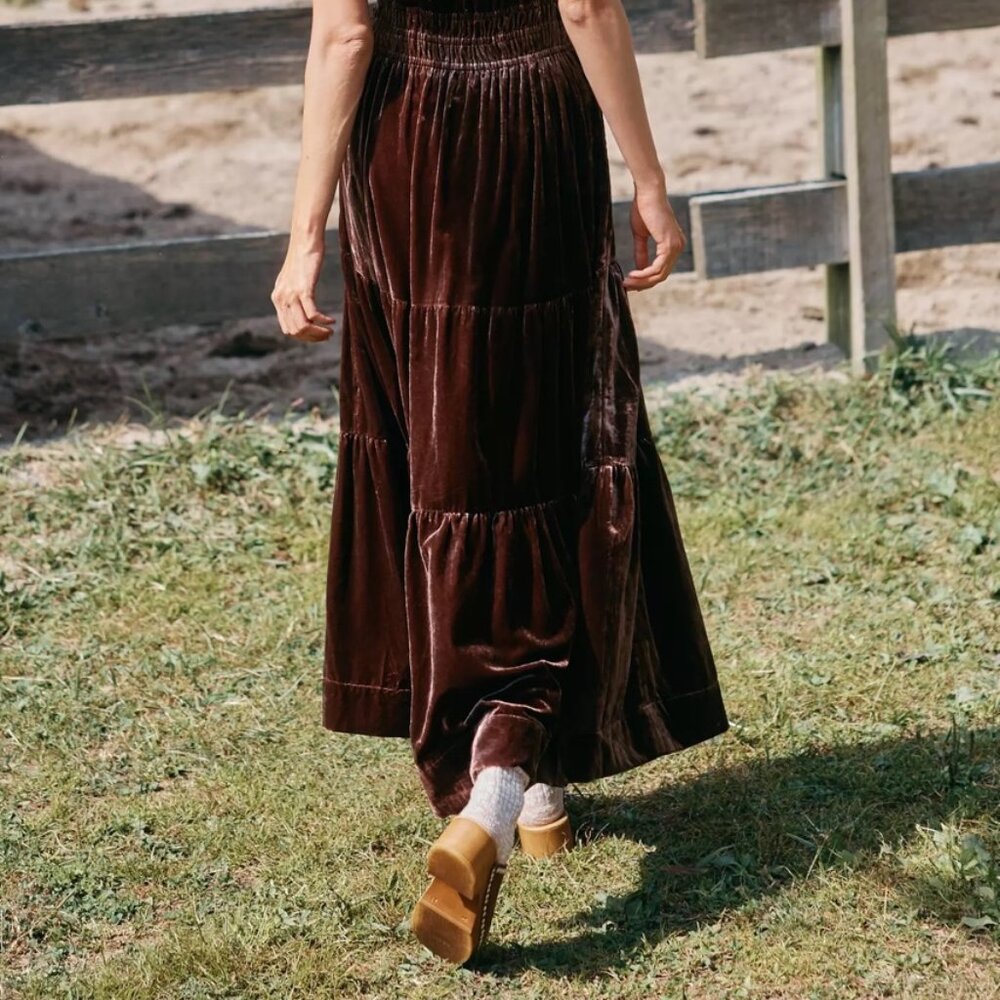 Rosy Velvet Somerset Dress, Anthropologie, great condition - Picture 8 of 10